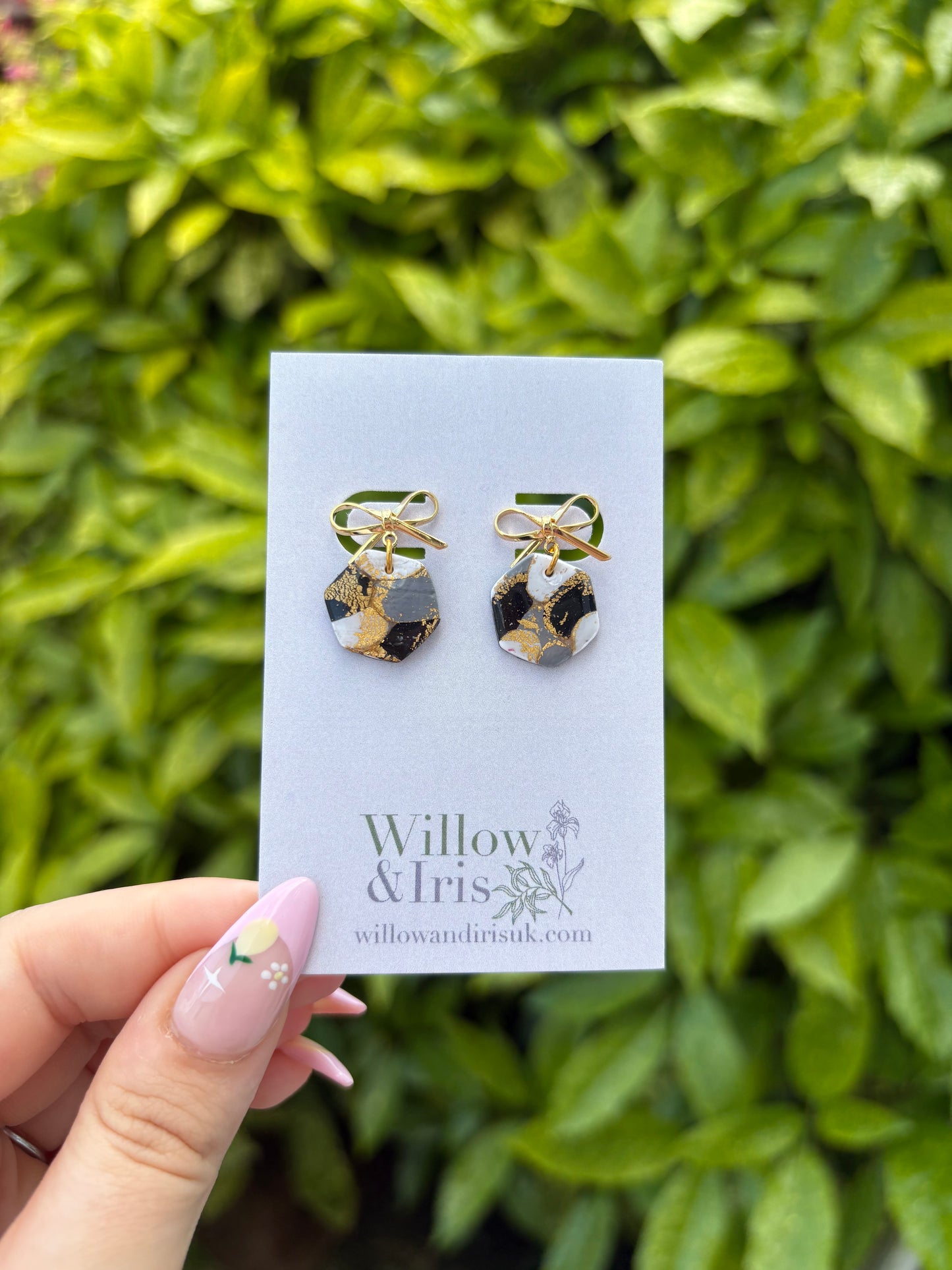 Black & White dangle earrings
