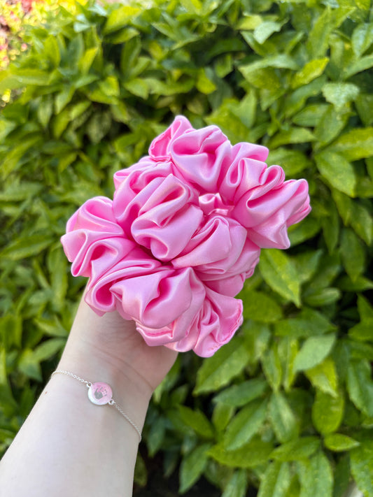 Pink scrunchie