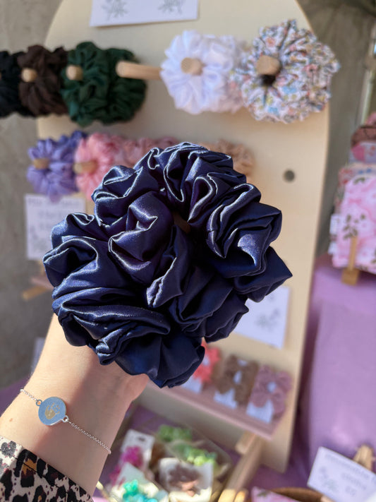 Navy scrunchie