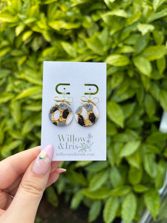 Black & White dangle earrings