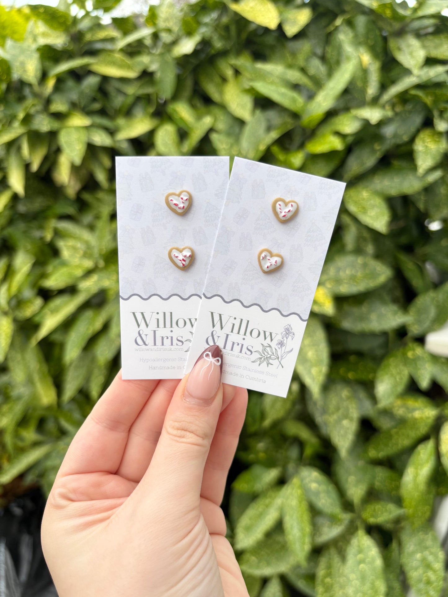 Gingerbread heart stud