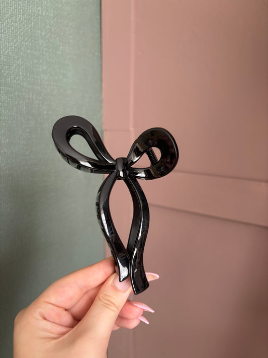 Bow Claw Clips - monochrome