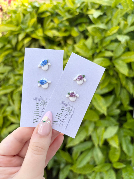 Sheep stud earrings
