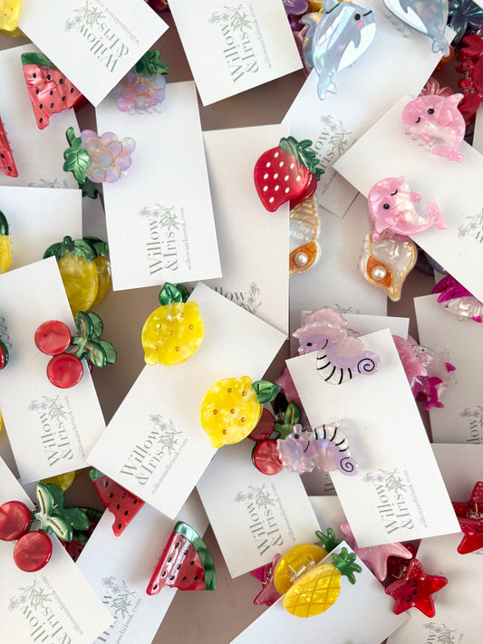 Small Fruit claw clips